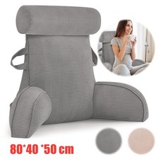 Reading Pillow Bed Chair with Arms  Back Support Back Pillow for Sitting Up