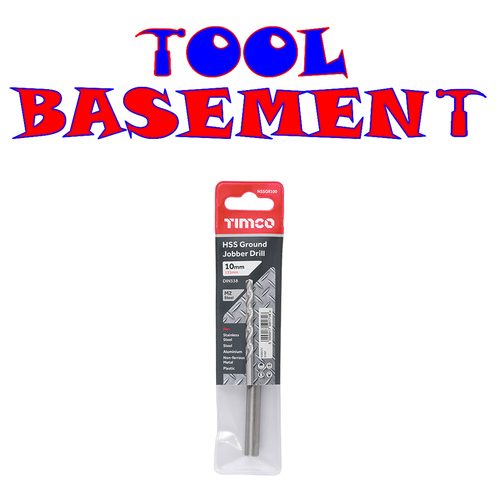 Timco Ground Jobber Drills - HSS M2 10.0mm - HSSGR100