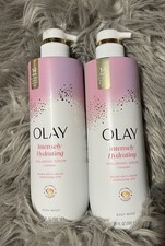 2  - Olay Intensely Hydrating Hyaluronic Serum Body Wash 20fl oz  Lot Of 2 