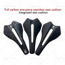 Road Bike Saddle Hollow-Out Carbon Artificial Leather Bicycle Seat Cushion