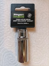 Image of Siegen WallDrive® Socket 17mm Deep 3/8"Sq Drive Sealey Hardened Tempered