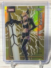 2026 Topps Chrome Marvel Magik # 134 Storm's Gold Lightning Refractor 16/50