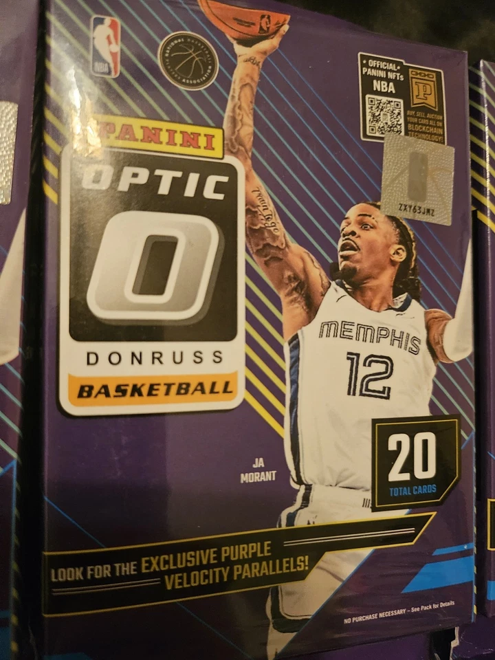 CAIXA CABIDE NBA ÓPTICA PANINI DONRUSS LACRADA DE FÁBRICA 2024/25 - LOTE DE 8 - Imagem 2 de 3