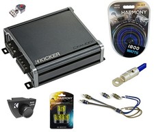 Kicker 46CXA4001 800W Amp, 46CXARC Remote Control  HA-AK4 1800W Amp Kit