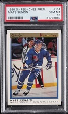 1990 O-PEE-CHEE PREMIER #114 MATS SUNDIN ROOKIE RC PSA 10