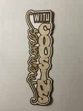 Memories With Cousins Handmade Scrapbook Title Die Cut Paper Pieced