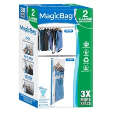 Instant Space Saver Storage - Hanging Extra Large Dress - Set of 2 Bags Total