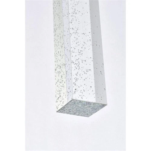 Elegant Lighting Weston 9-Light Modern Metal and Crystal Pendant in Black - Picture 7 of 8