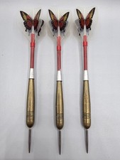 Vintage Brass Dart Set with Butterfly Flights - 21g
