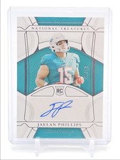 JAELAN PHILLIPS 2021 NATIONAL TREASURES ROOKIE DOLPHINS RC AUTO /49 Q5194