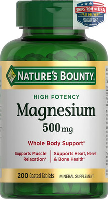 Magnesium 500mg Tablets High Potency Magnesium Supplement for Bone Muscle Health
