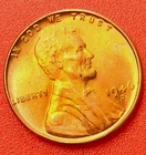 1946-D Lincoln Wheat Cent Penny GEM RED BU From an Original Bank Roll