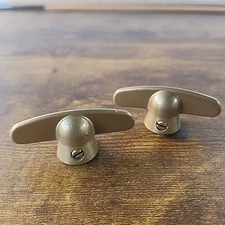 Vintage T HANDLE PELLA window replacement handle crank Copperite Set Of 2
