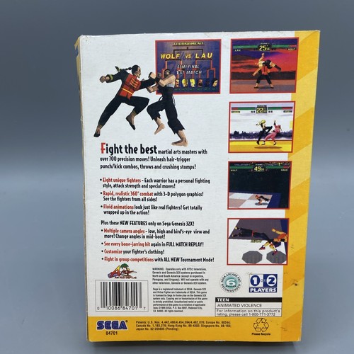 Sega Genesis 32x Virtua Fighter in Box No Manual AUTHENTIC CLEANED TESTED WORKS! - Picture 5 of 13