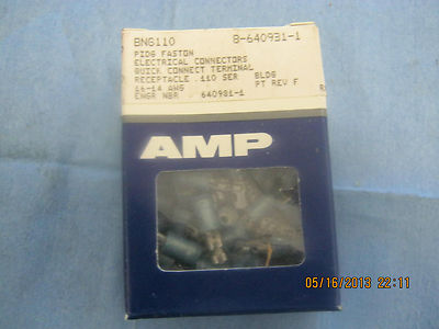 Box von Amp: 8 640931 1 Buchse Blau 2.79MM Klemmen. 100. Neu aus Altem