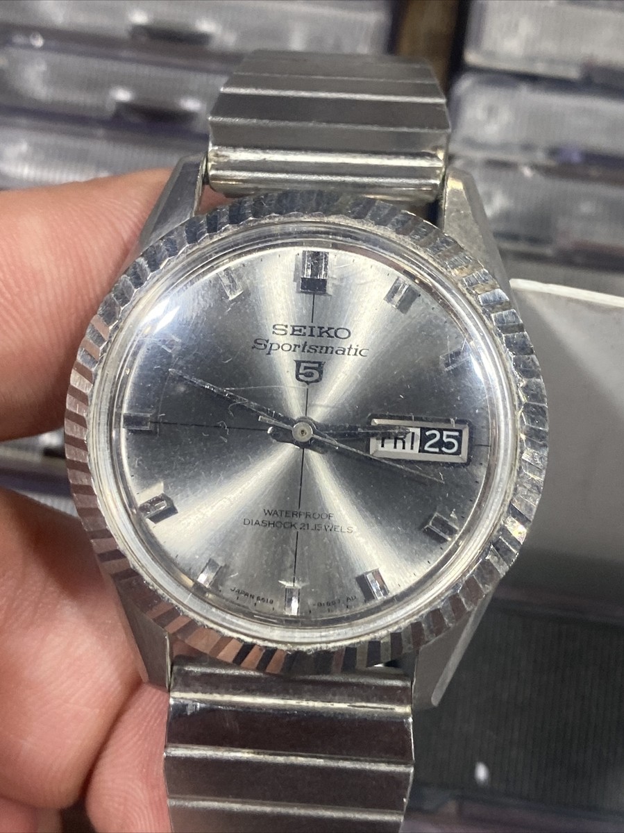 Vintage 6619-8090 Seiko Sportsmatic 5 Watch - Original