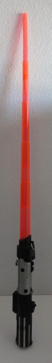 Star Wars Orange Darth Vader Telescoping Pop-Out Lightsaber 2006