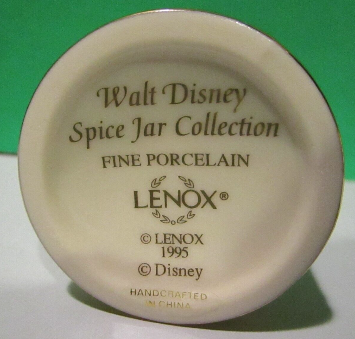 LENOX Disney SPICE JARS MINNIE Mouse Ginger PINOCCHIO BAY LEAF