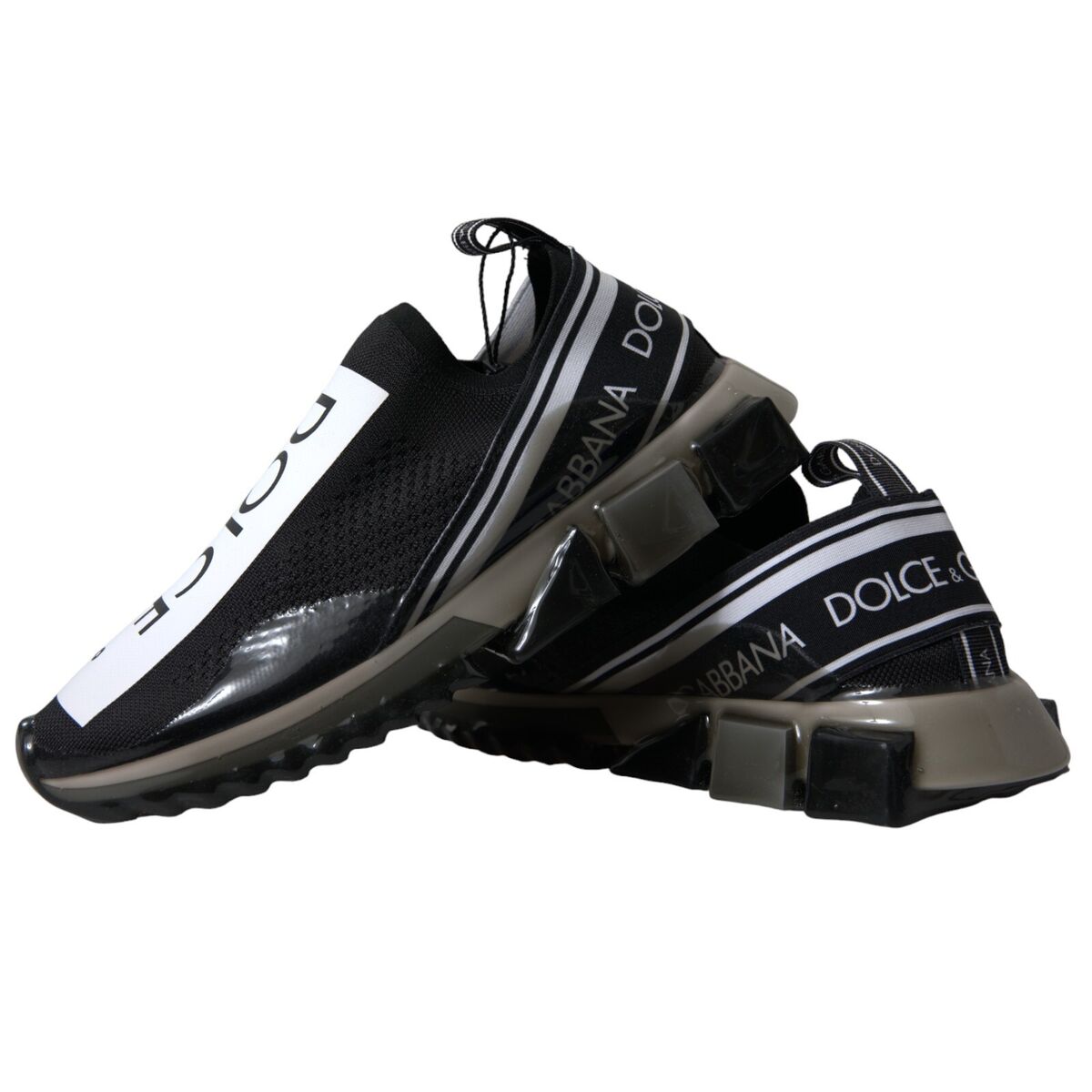 DOLCE & GABBANA Shoes Sneakers Sorrento Black White Slip On DOLCE & GABBANA Shoes Sneakers Sorrento Black White Slip On