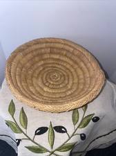 Woven wicker Fruit and bread basket Natural decorative basket • French