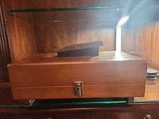   Vintage Sunbeam Shoe Polisher Kit Wood Box with Accessories, NIB