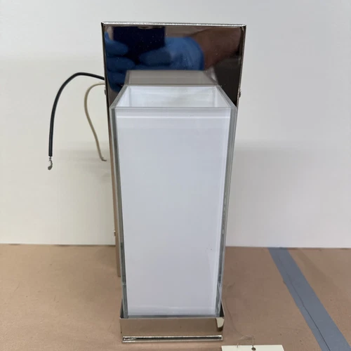 George Kovacs P1700 Chrome Wall Light Sconce 613 Wattage Frosted Glass Rectangle - Picture 1 of 24