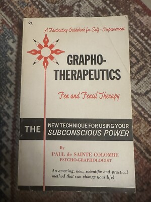 Paul De Sainte Colombe - Grapho-Therapeutics (softcover 1967) Laurida Pen Pencil