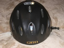 GIRO Casco da sci donna misura M - nero opaco e oro con decorazione floreale