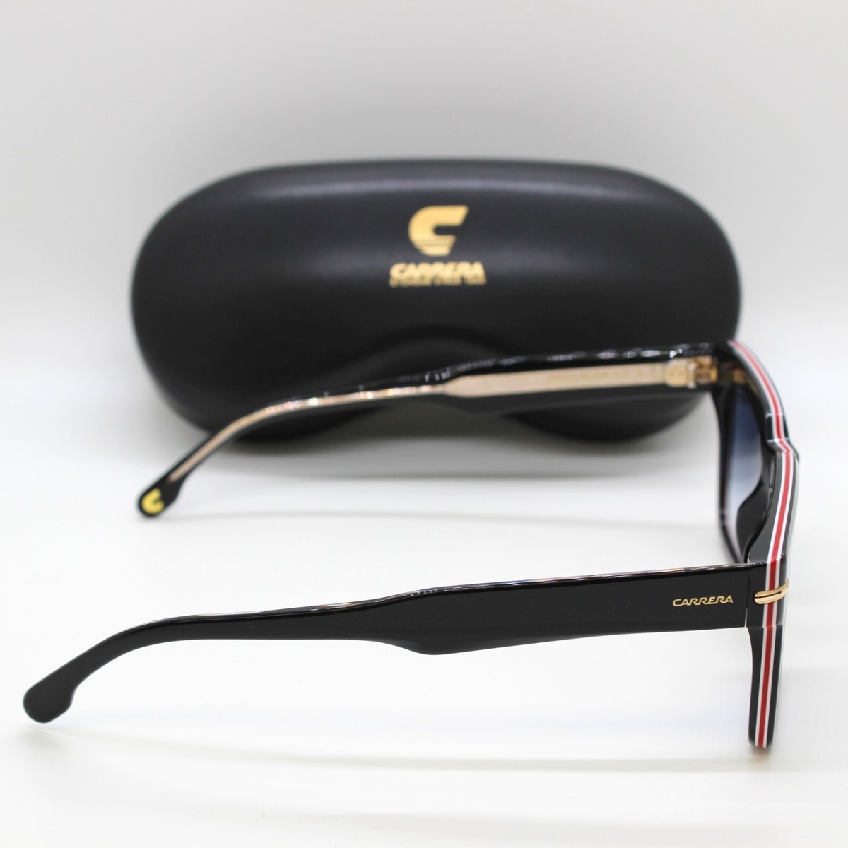 NEW Carrera Square Sunglasses 316/S Striped Black / Dark 