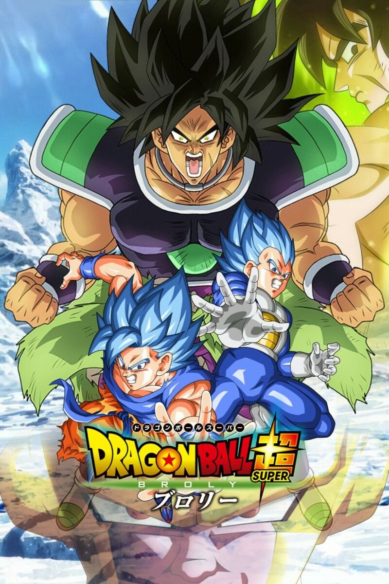 Dragon Ball Super Movie Poster Broly Gogeta Goku Vegeta 12inx18in Free  Shipping