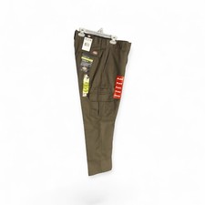 dickies mens slim fit cargo  cell phone pocket pants moss green size 32x32 new