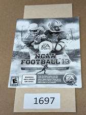 NCAA Football 13 - PS3 - Manual Only  NO GAME 