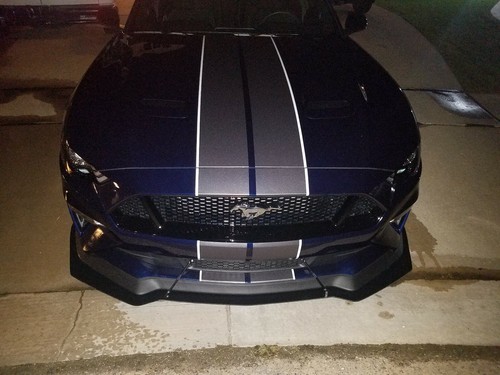 PP1 style FRONT SPLITTER +2 RODS for 2018-2020 MUSTANG GTs Performance Pack 1&2 - Picture 9 of 12