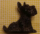 Cast Metal Scottish Terrier Dog Vintage Scotty Scottie Heavy Figurine 5" by 6"