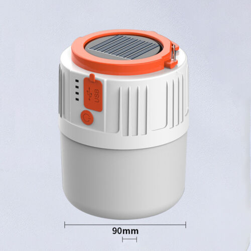 V65 Solar LED Campingleuchte USB wiederaufladbare Laterne Outdoor Zeltlampe (C) - Bild 6 von 7
