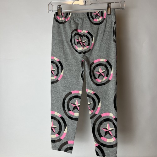 GAP FIT | Girl’s Athletic Pants Leggings Gray Pink Size XL (12) Marvel Print - Picture 2 of 4
