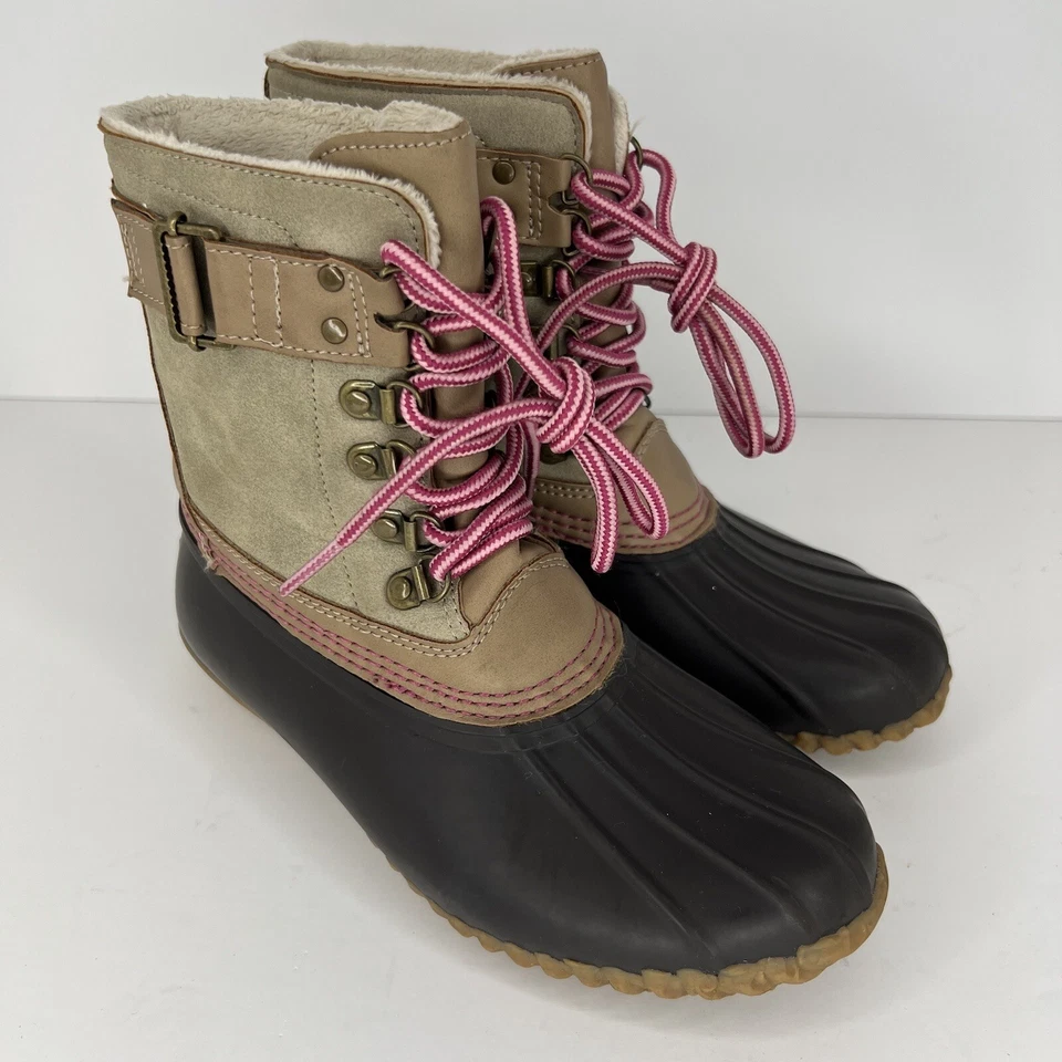 Esprit Botas de Pato Impermeables Forradas de Piel Sintética Niñas Talla 3 M Zapatos de Gamuza Sintética Foto 2 de 4