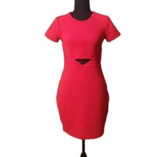 Express red contour dress with cut out, size S/P