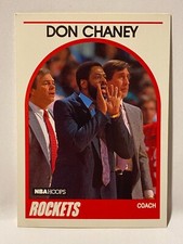 1989-90 NBA Hoops Don Chaney Houston Rockets Basketball Coach NBA Card #123