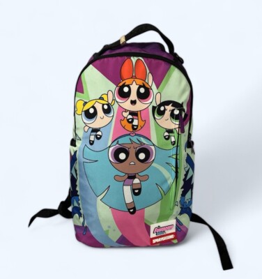 SPRAYGROUND POWERPUFF GIRLS MONSTER SHARK BACKPACK BOOK BAG RARE