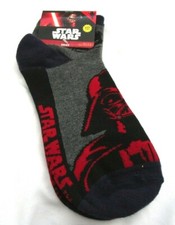 Kid's Star Wars Black,Gray, Red Darth Vader Pair of Socks, Size 10-13-New