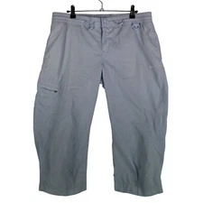 Vintage Nike Womens Tracksuit Bottoms Swoosh 00s Y2K Size M Blue Tapered Leg