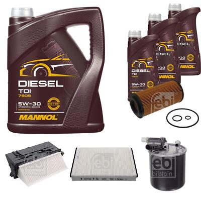 FEBI BILSTEIN Inspektionspaket 8L MANNOL Diesel TDI 5W-30 für Mercedes-Benz
