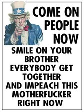 Impeach Trump - Anti-Trump 2025 18x24 Yard Sign w/ stake