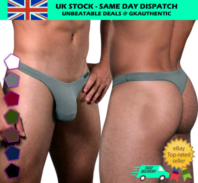 Doreanse 1392 bequem weich Baumwolle Tanga G-String Herren Designer Unterwäsche