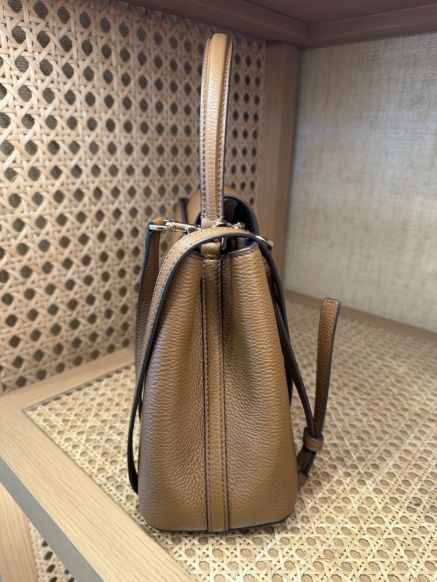 まりりん Tory Burch ハンドバッグ ベージュ ブラウン NWT Tory Burch Britten Small Satchel Color Moose $548 | eBay