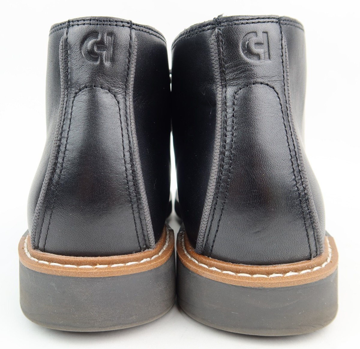 Cole Haan Go To Lace Chukka Boots Black Leather Mens 9 M  display picture 1