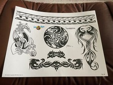 Lot 47 Vintage Tattoo flash art paper sheet Adam Puckett 01 2002