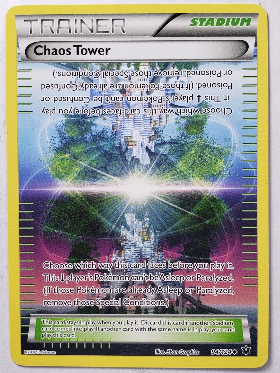 Chaos Tower 94/124 VLP / NM - XY Fates Collide Pokemon Card - $2