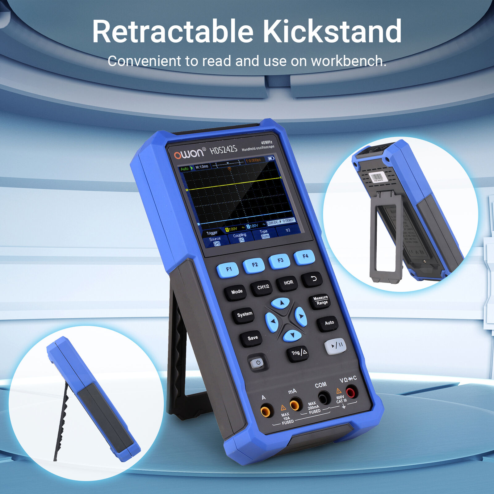 OWON HDS242S 2--Handoszilloskop-Multimeter-Wellenformgenerator D2K2